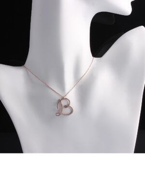 Büyük Boy B Harf Kolye | Kişiye Özel Altın/Gümüş Kaplama