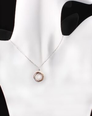 Omar Silver Üç Renkli Kolye – Zirkon Taşlı 925 Ayar Gümüş