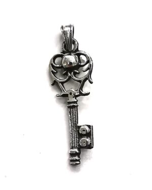 925 Ayar Oksitli Anahtar Figürlü Gümüş Kolye Ucu