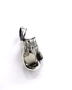 Unisex Oksitli 925 Gümüş Box Eldiven Kolye Ucu